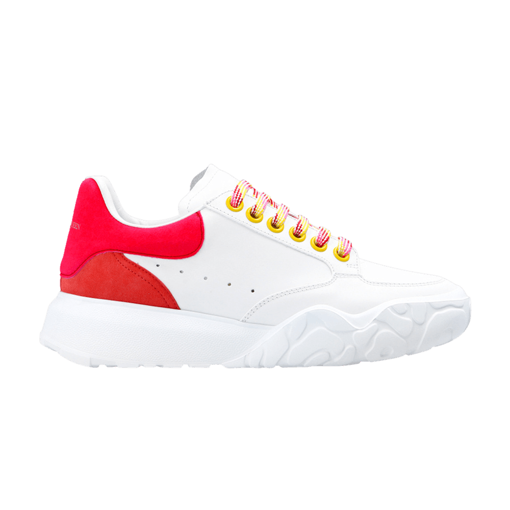 Alexander McQueen Wmns Oversized Court Trainer 'White Peony Pink'