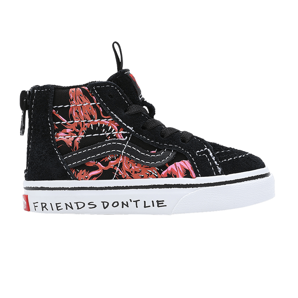 Stranger Things x Vans Sk8-Hi Zip Toddler 'Upside Down'