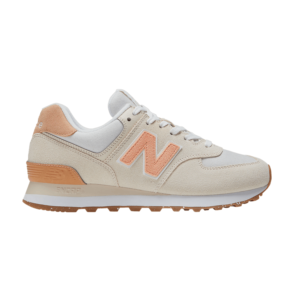 Pre-owned New Balance Wmns 574 'calm Taupe' In Cream
