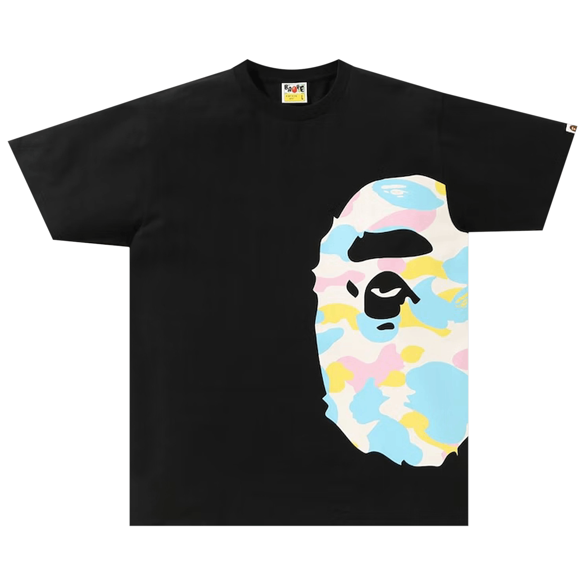BAPE New Multi Camo Side Big Ape Head Tee 'Black'
