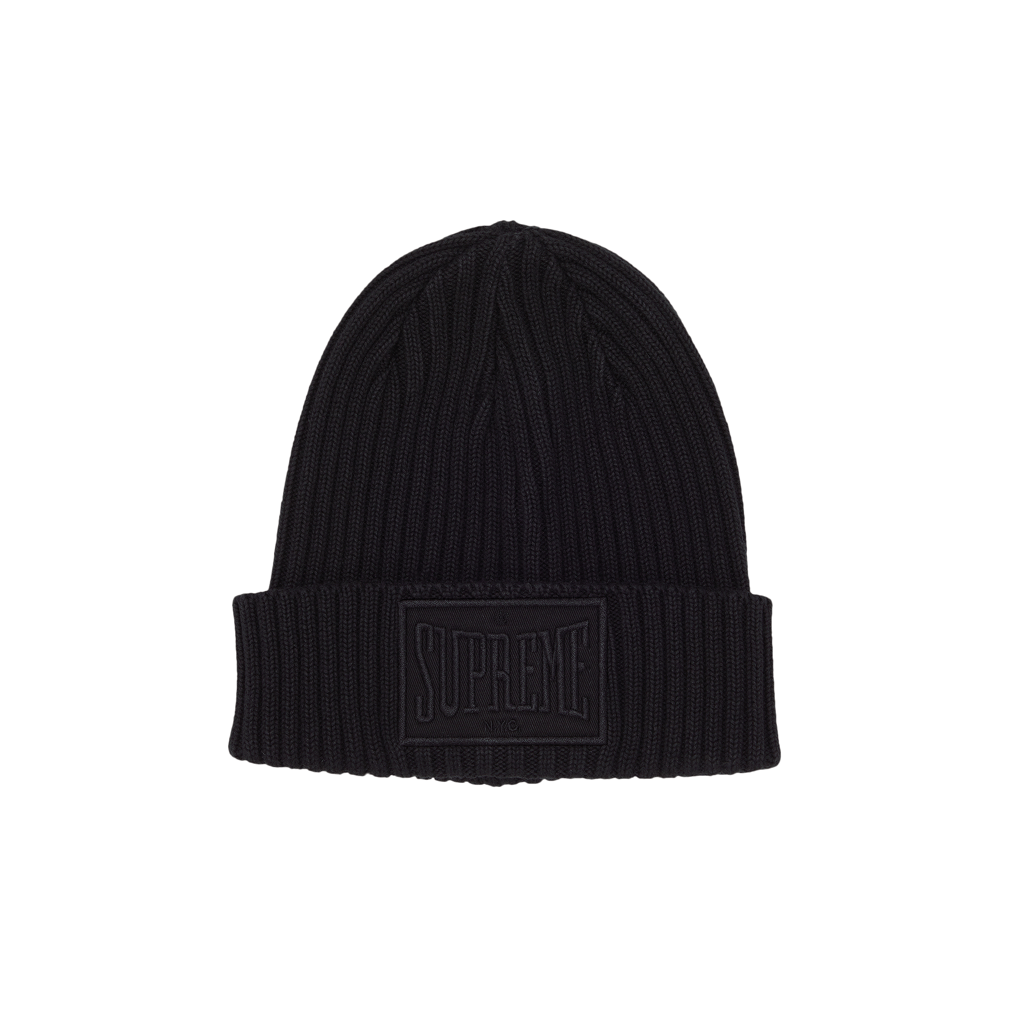 Supreme Overdyed Patch Beanie 'Black'