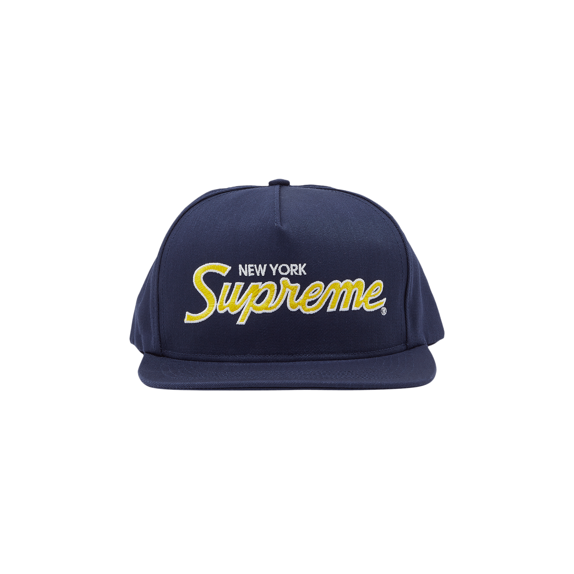 Pre-owned Supreme Classic Team 5-panel 'navy' In Blue