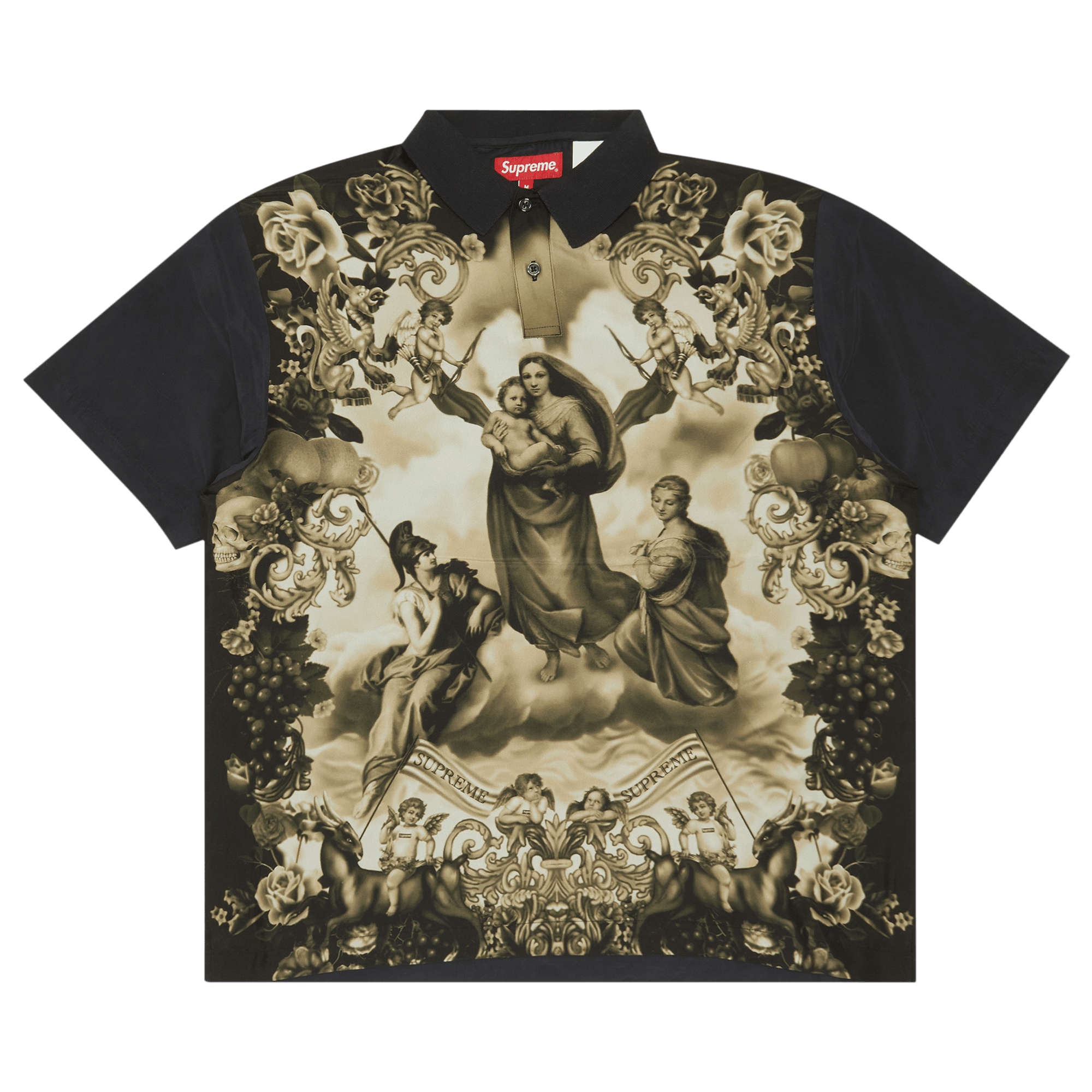 Pre-owned Supreme Heavenly Silk Polo 'black'