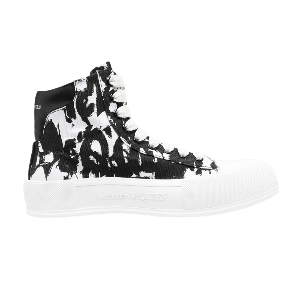 Alexander McQueen Deck Plimsoll High 'Graffiti'