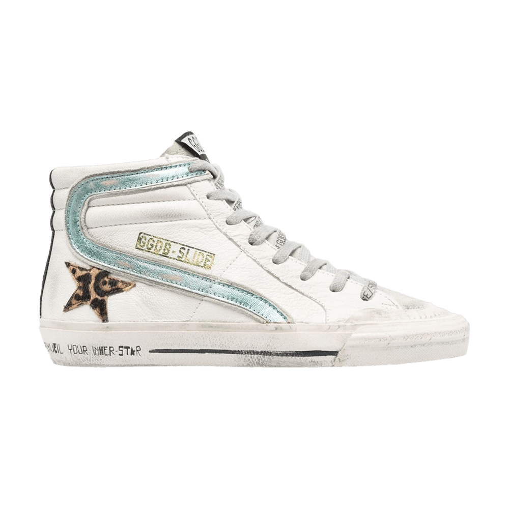 Golden Goose Wmns Slide Sneaker 'White Leopard'