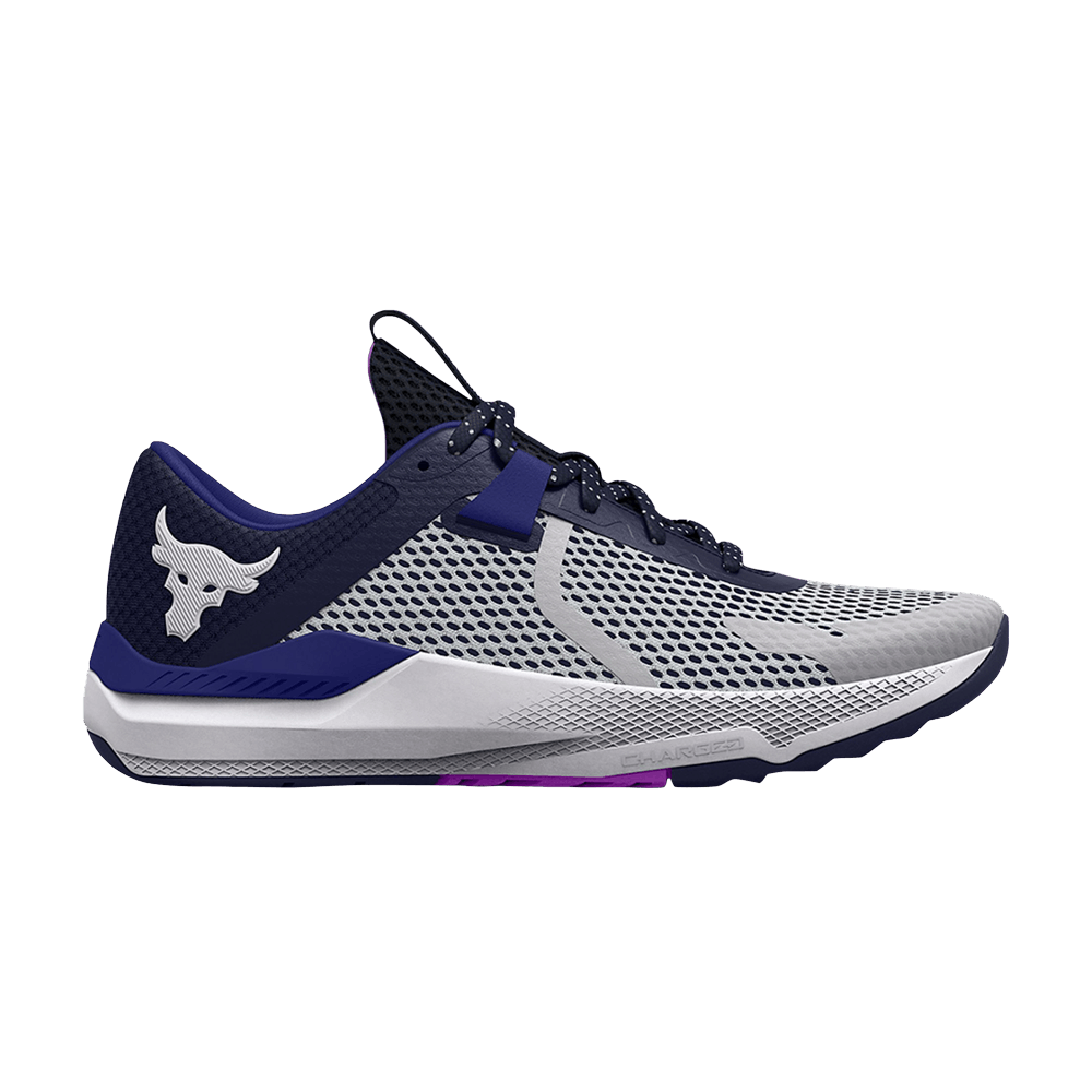 Pre-owned Under Armour Project Rock Bsr 2 'halo Grey Midnight Navy'