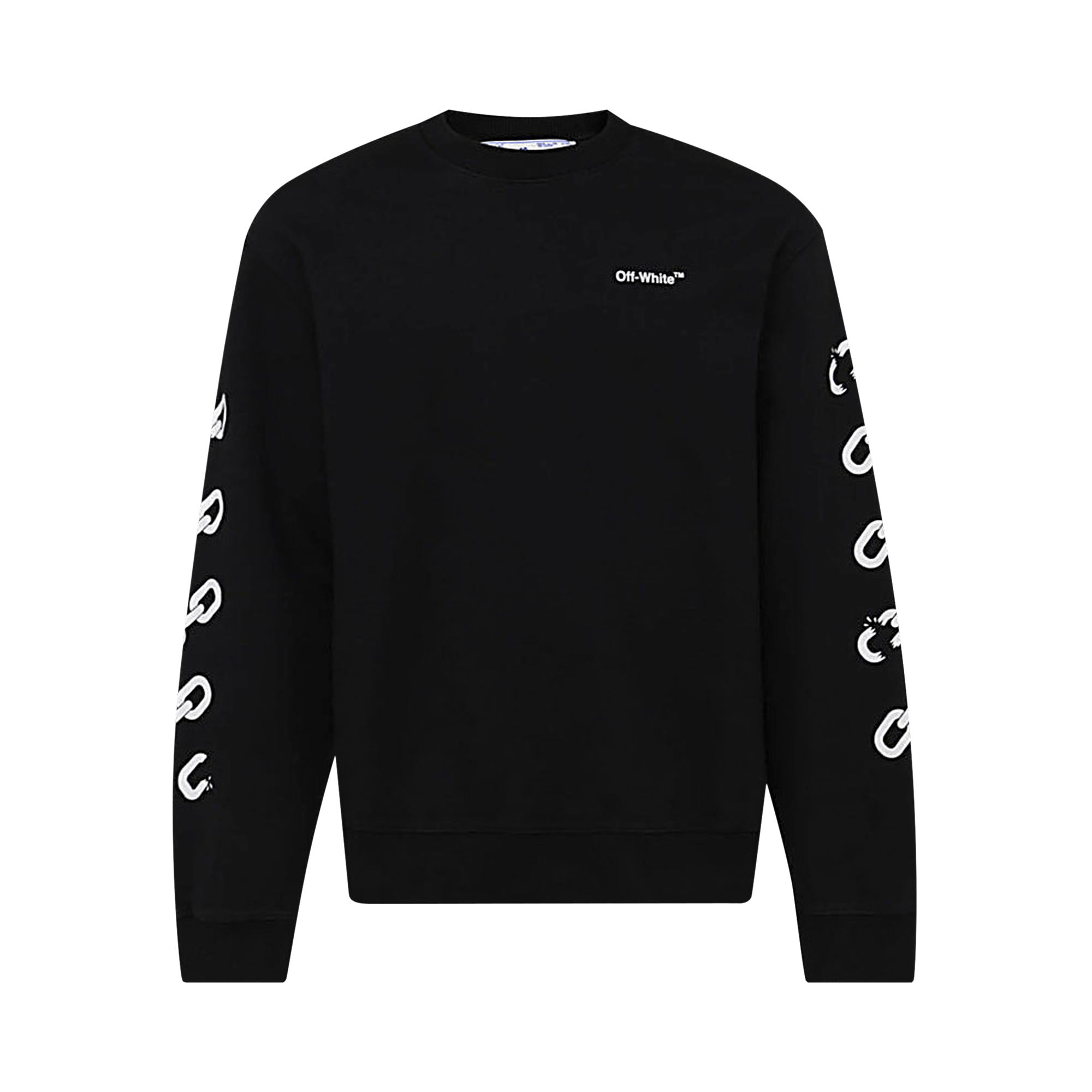 Off-White Chain Linked Arrow Printed Sweatshirt 'Black/White'