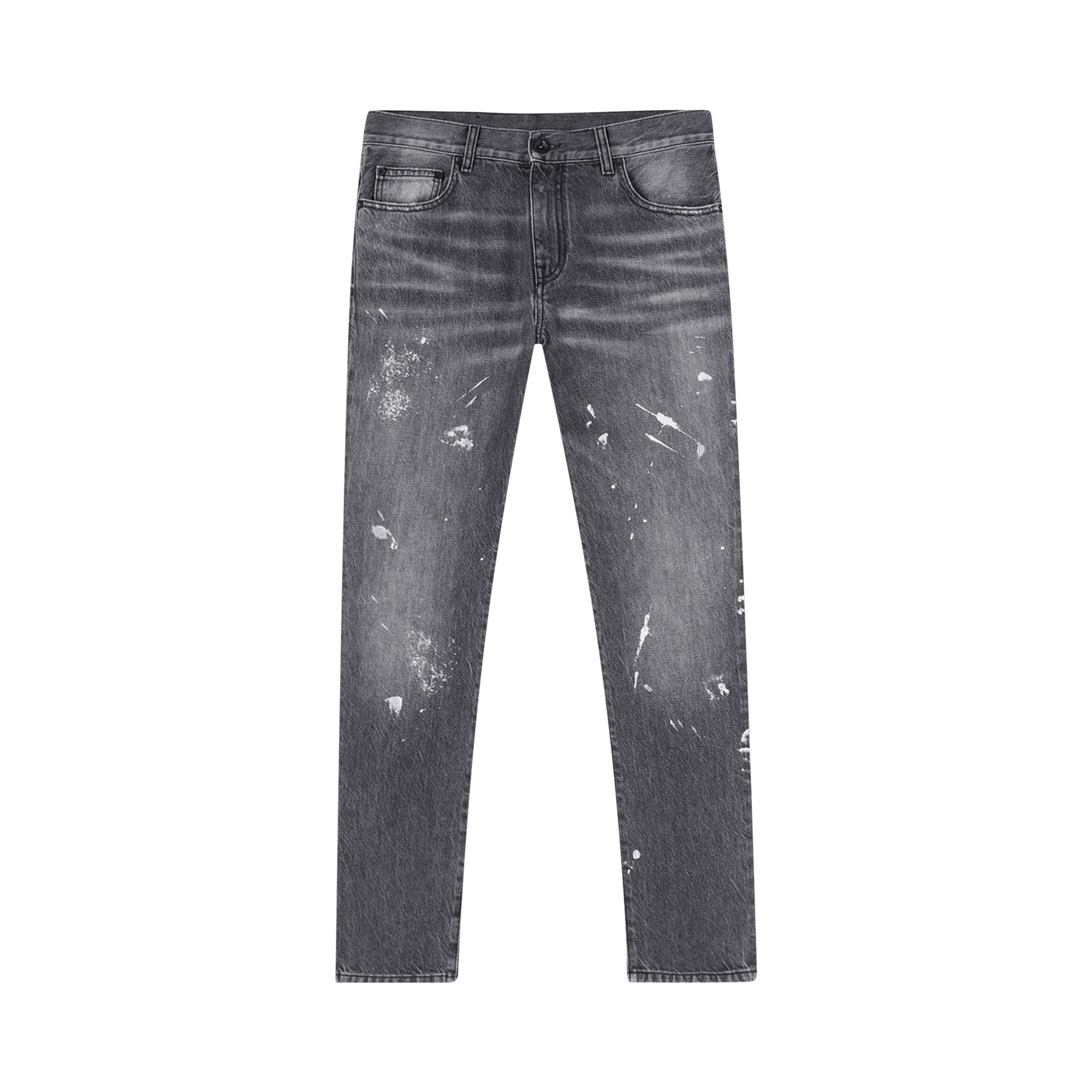 Off-White Diag Outline Paint Skinny Jeans 'Vintage Grey/White'