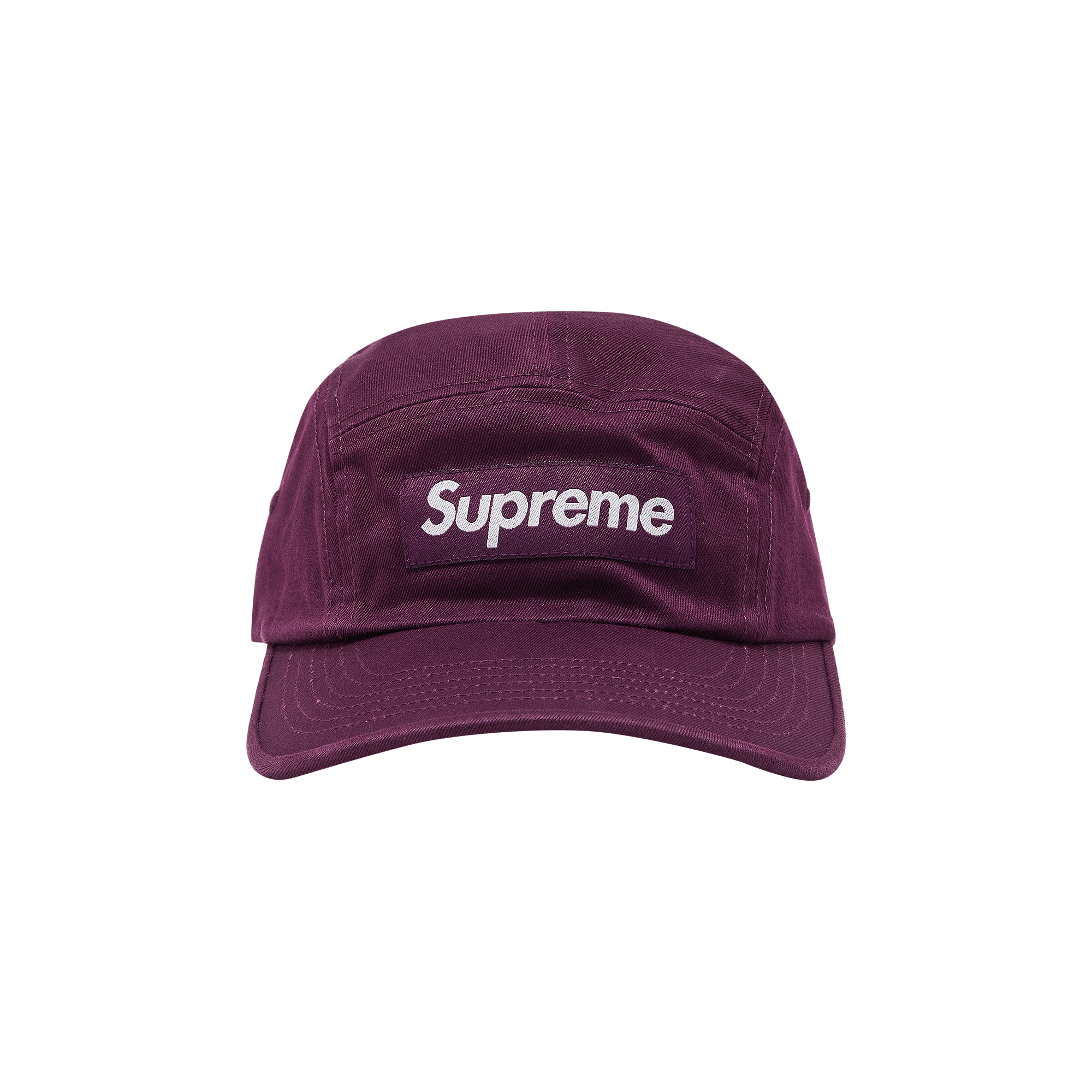 Supreme Washed Chino Twill Camp Cap 'Dark Purple'