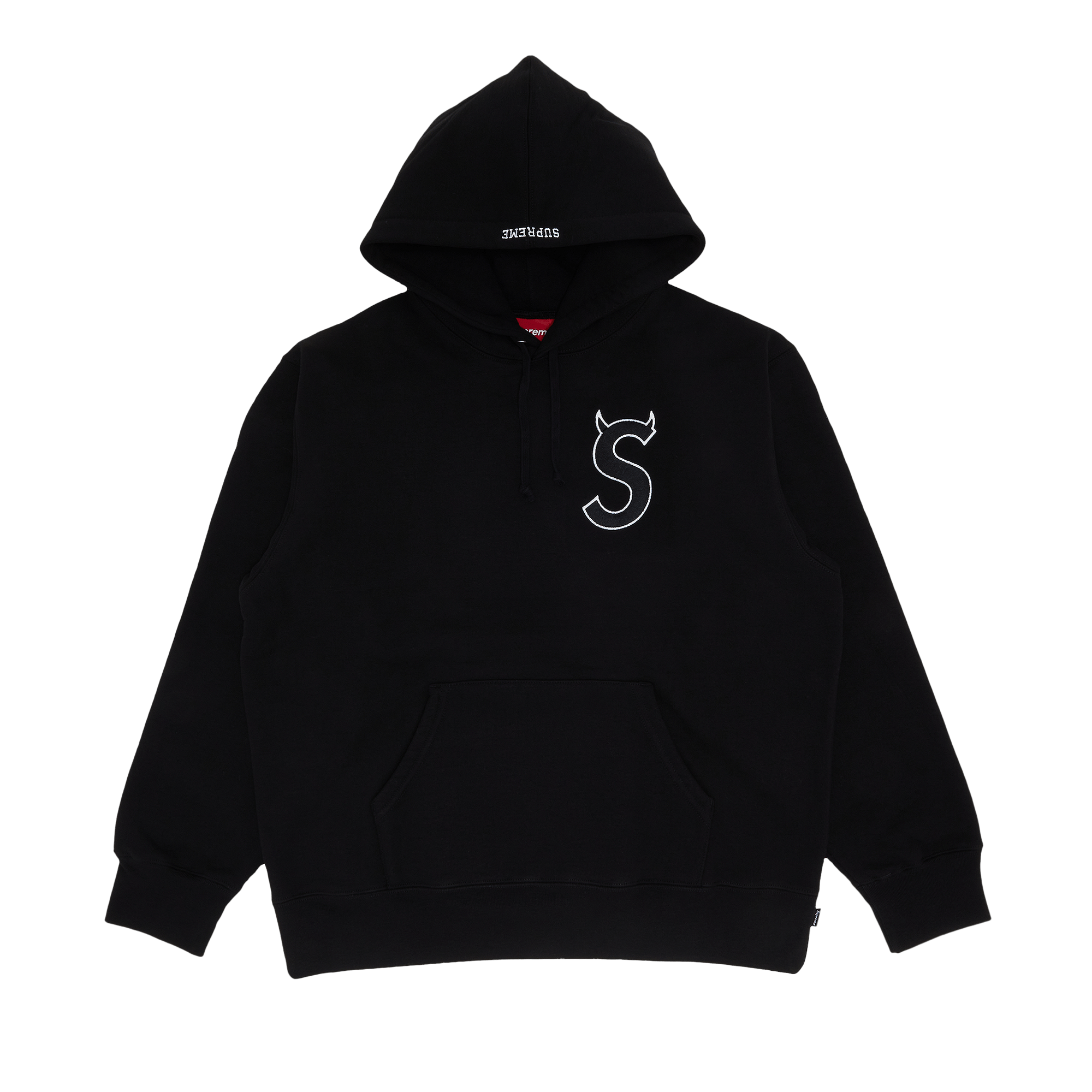 Supreme S Logo Hooded Sweatshirt 'Black'