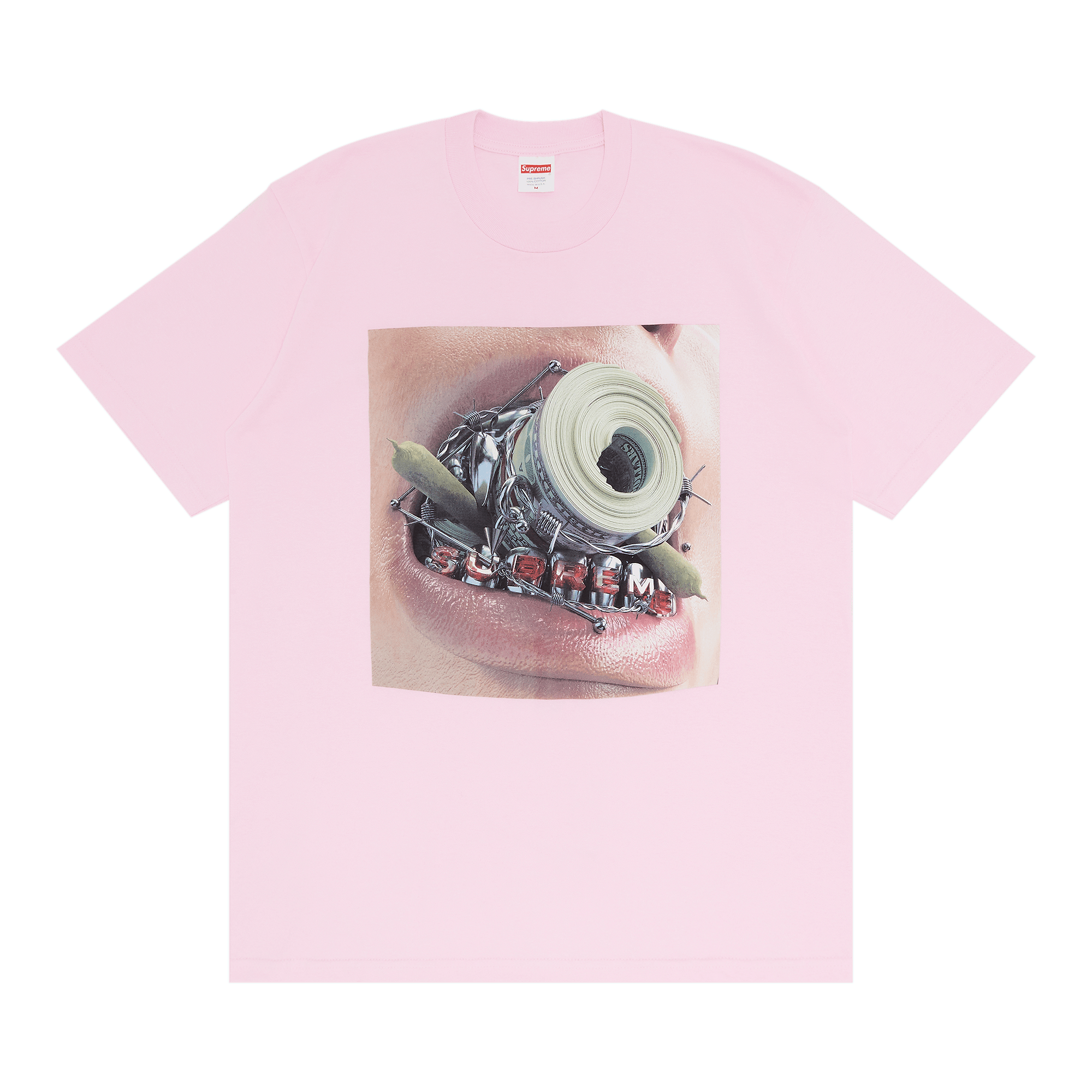 Supreme Braces Tee 'Light Pink'