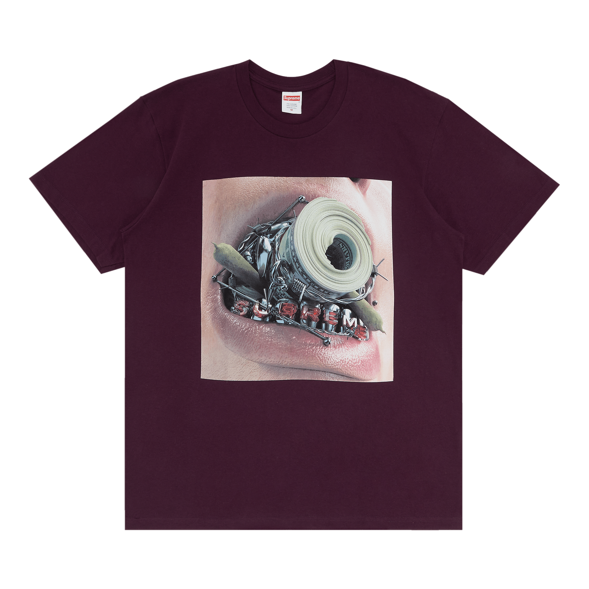 Supreme Braces Tee 'Eggplant'