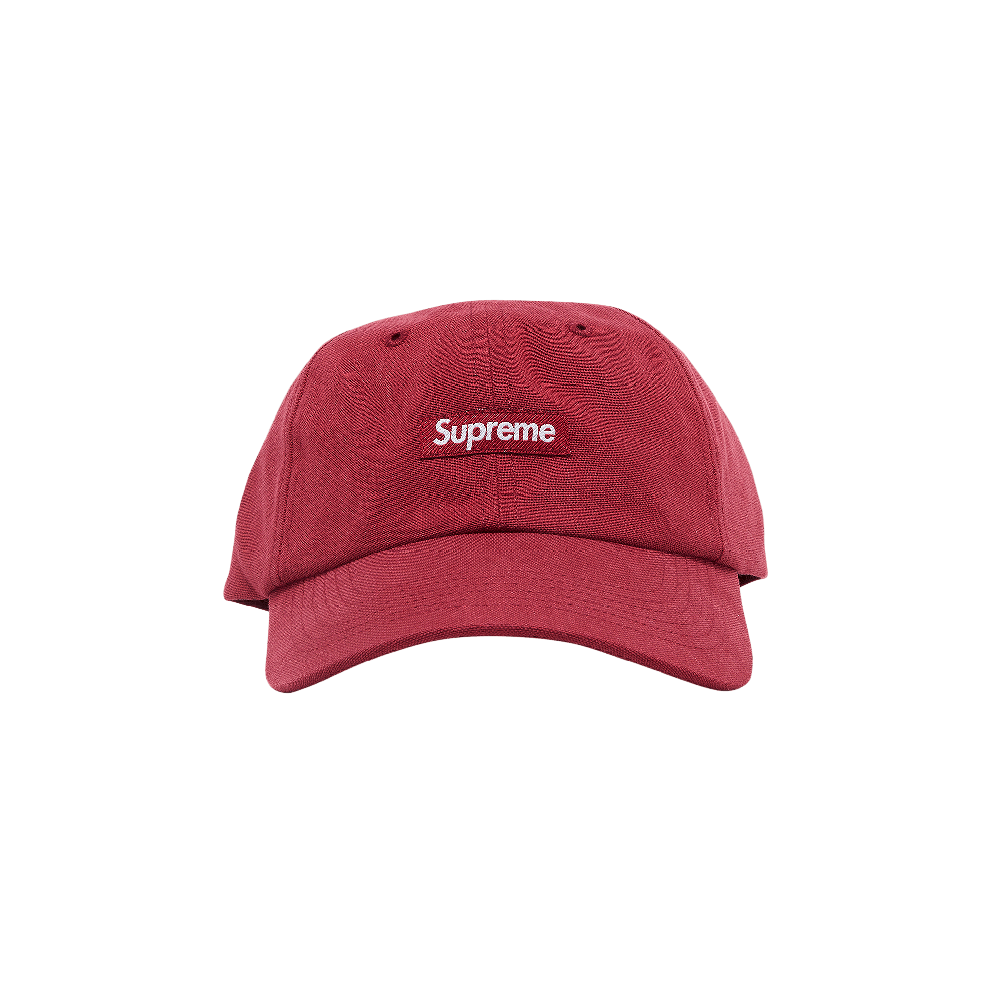 Supreme Brushed Cordura Small Box 6-Panel 'Burgundy'