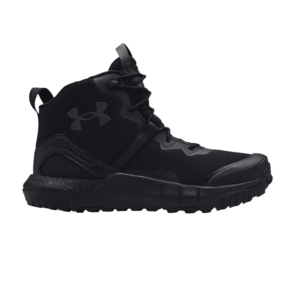 Pre-owned Under Armour Micro G Valsetz Zip Mid Tactical Boots 'black Jet Grey'