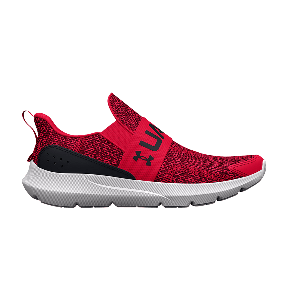 Pre-owned Under Armour Surge 3 Slip Ps 'red Black'