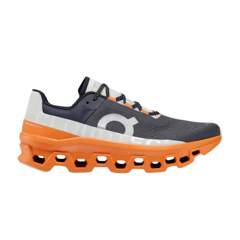 Pre-owned On Cloudmster 'eclipse Turmeric' In Grey