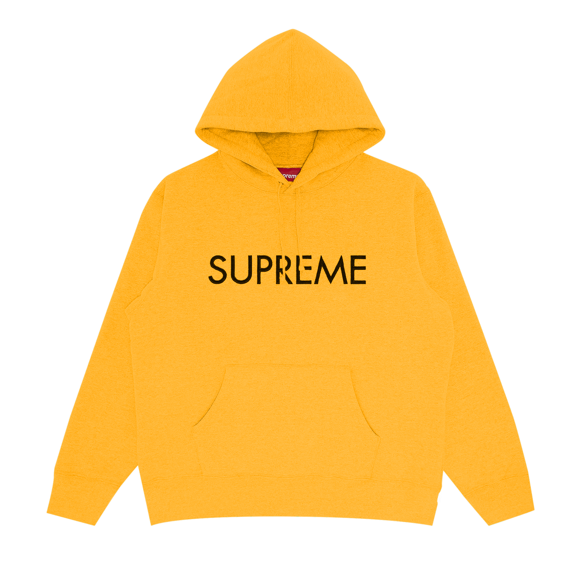 Supreme Capital Hooded Sweatshirt 'Bright Gold'