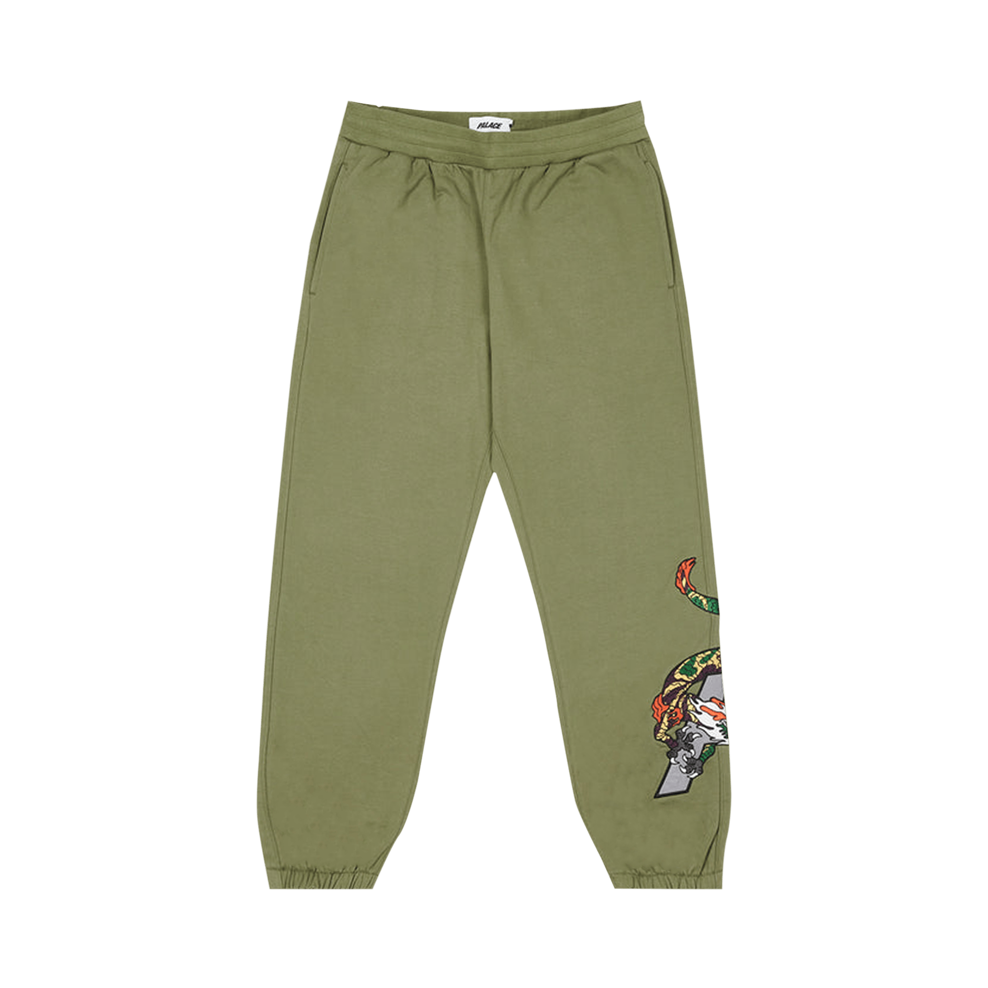 Palace Dragon Sweatpants 'Olive'