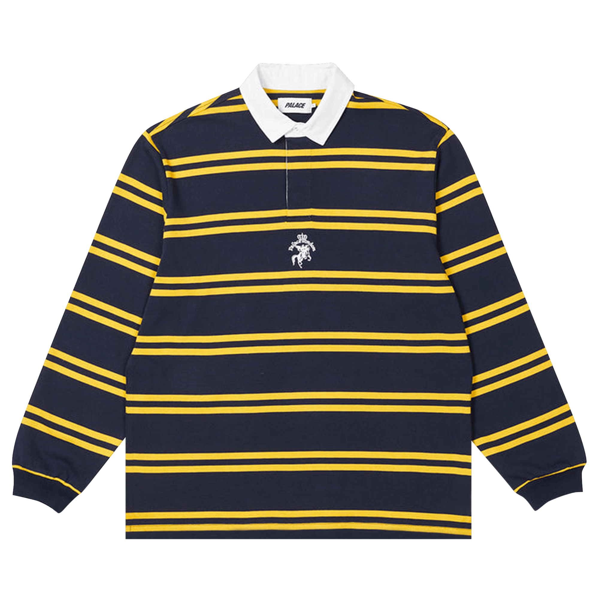 Palace Stripe Rugby 'Navy/Yellow'
