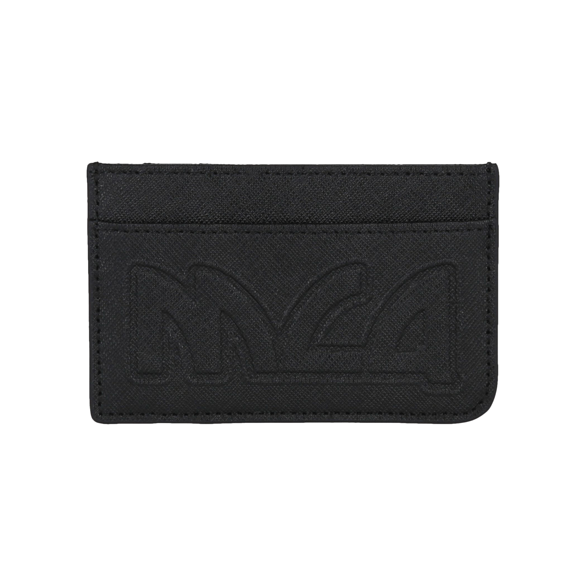 Pre-owned Mcq By Alexander Mcqueen Embroidered Logo Card Holder 'black'