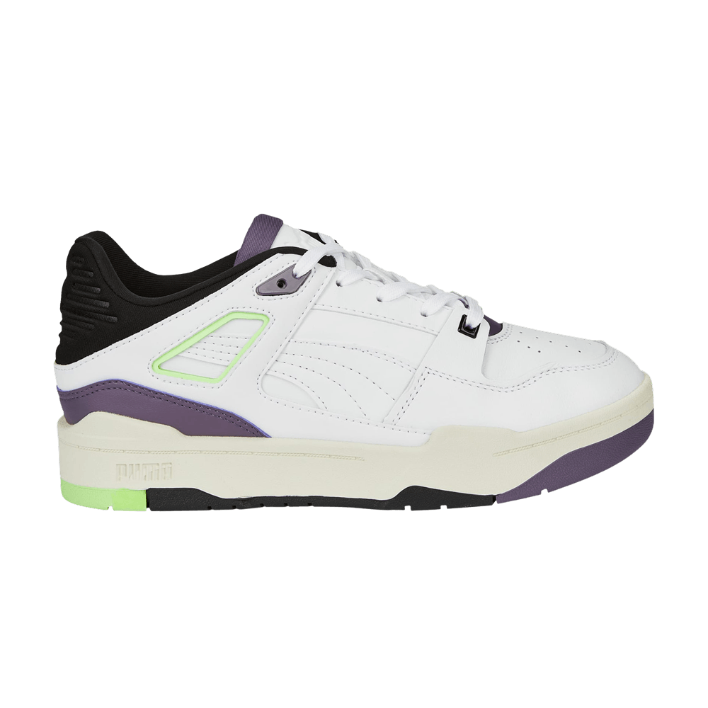 Pre-owned Puma Wmns Slipstream 'white Purple Charcoal'