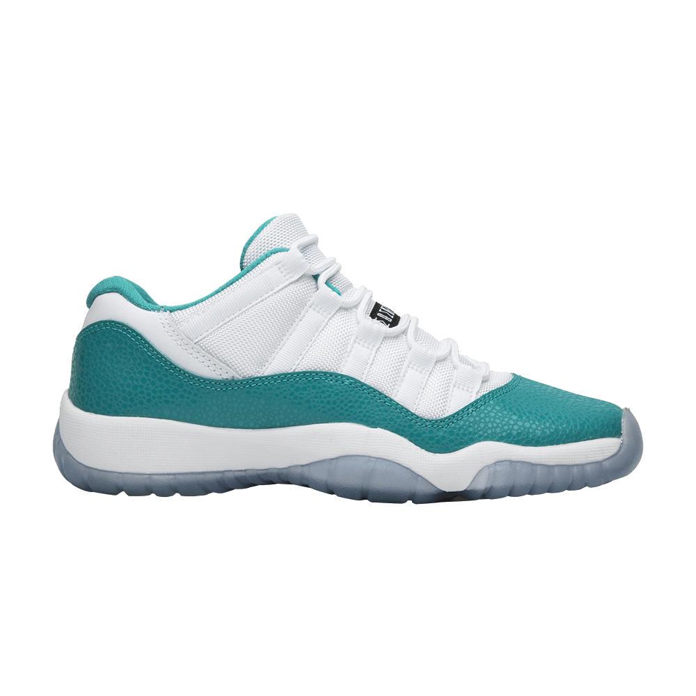 Pre-owned Air Jordan 11 Retro Low Gs 'aqua Safari' In White
