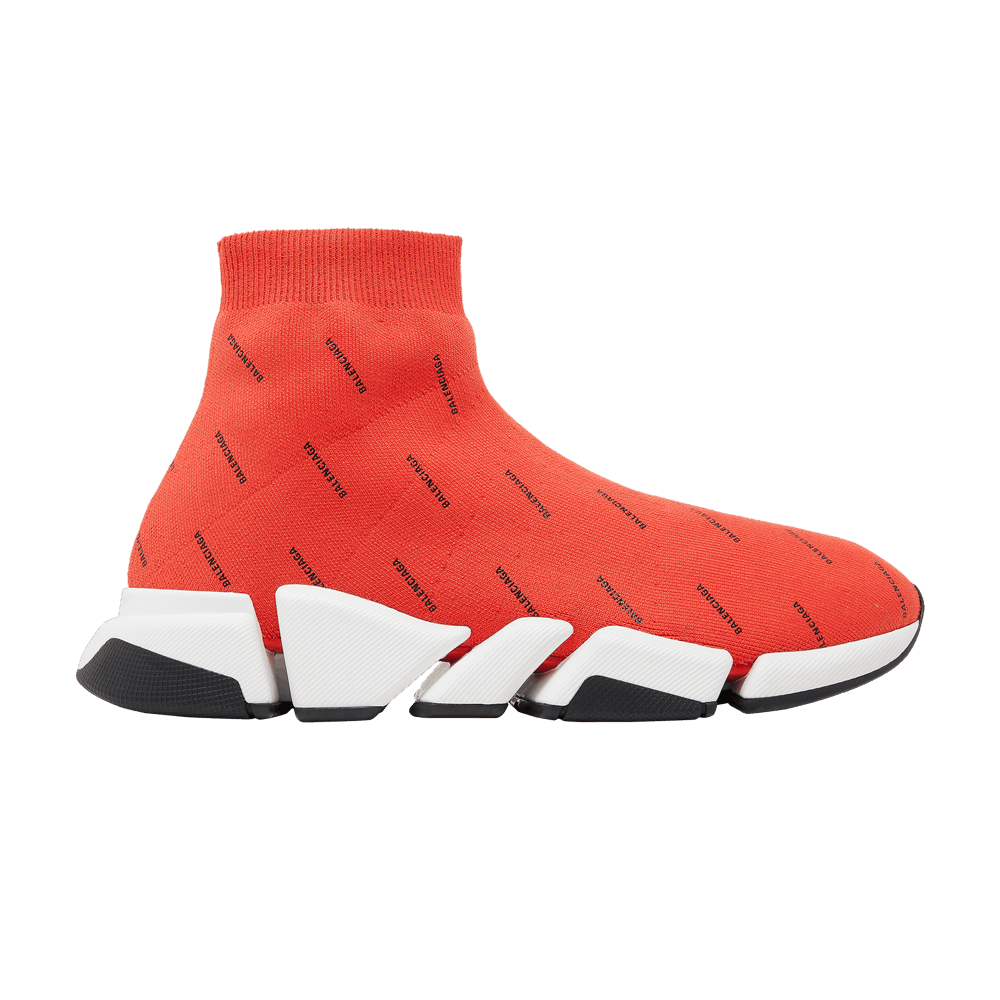 Balenciaga Speed 2.0 Sneaker 'All Over Logo - Intense Red'
