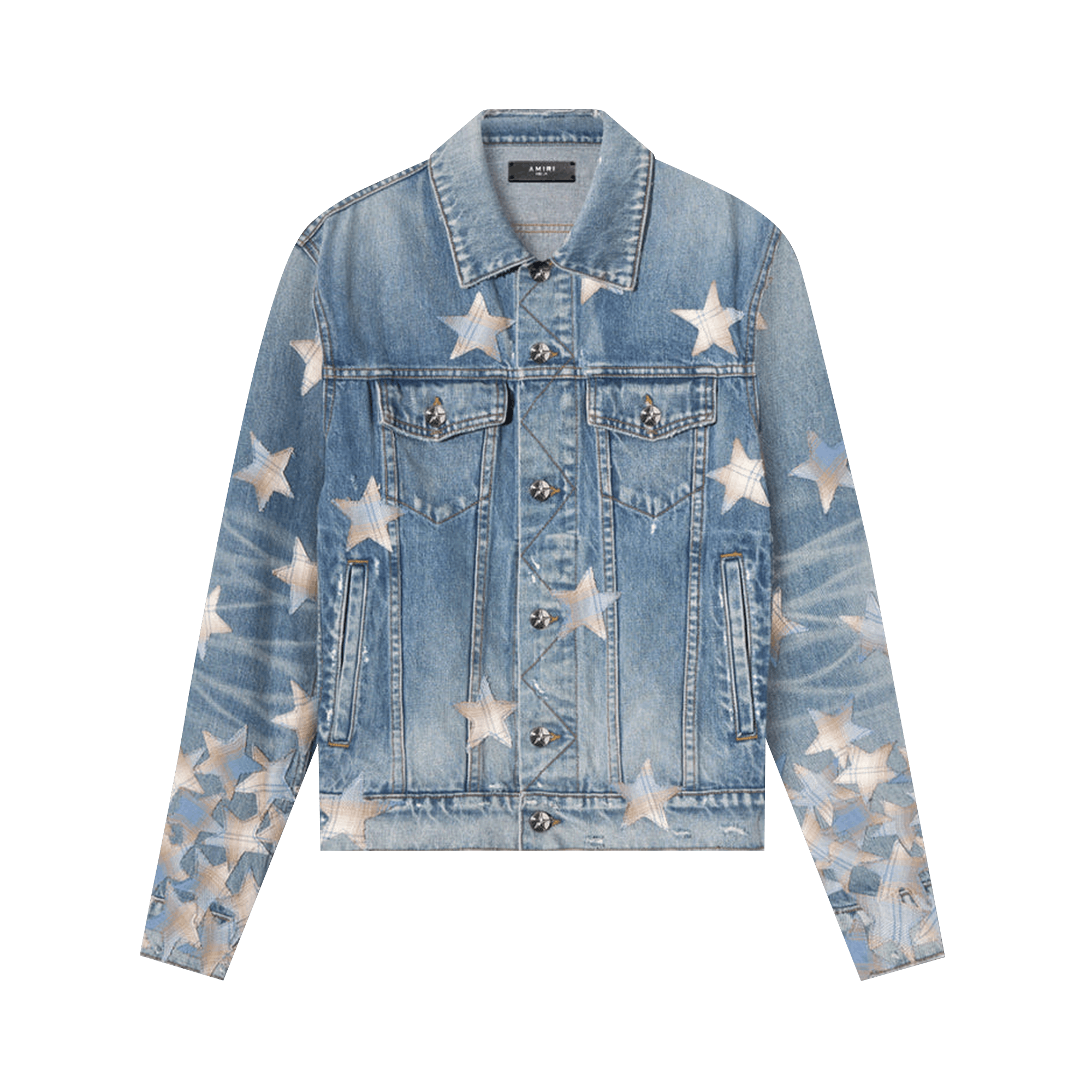 Pre-owned Amiri Chemist Trucker '70s Indigo' In Blue