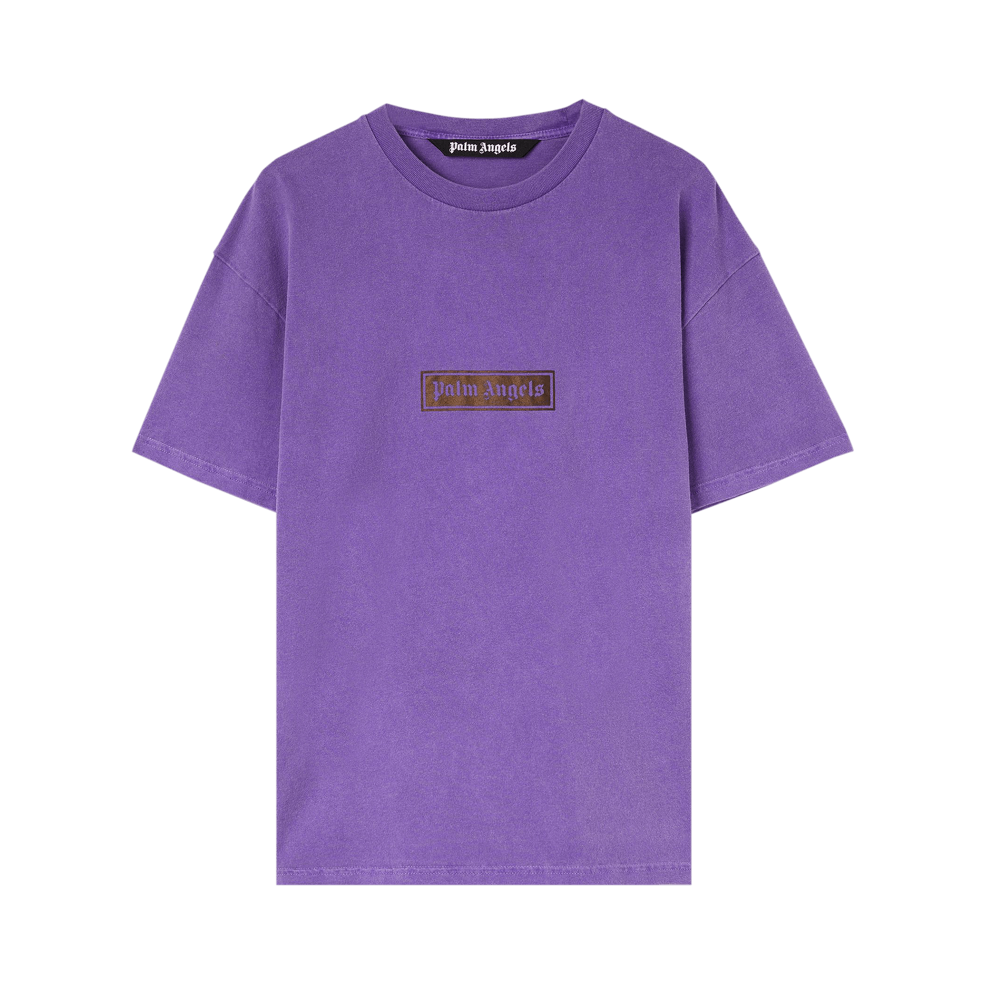 Palm Angels GD Box Logo Tee 'Purple/White'