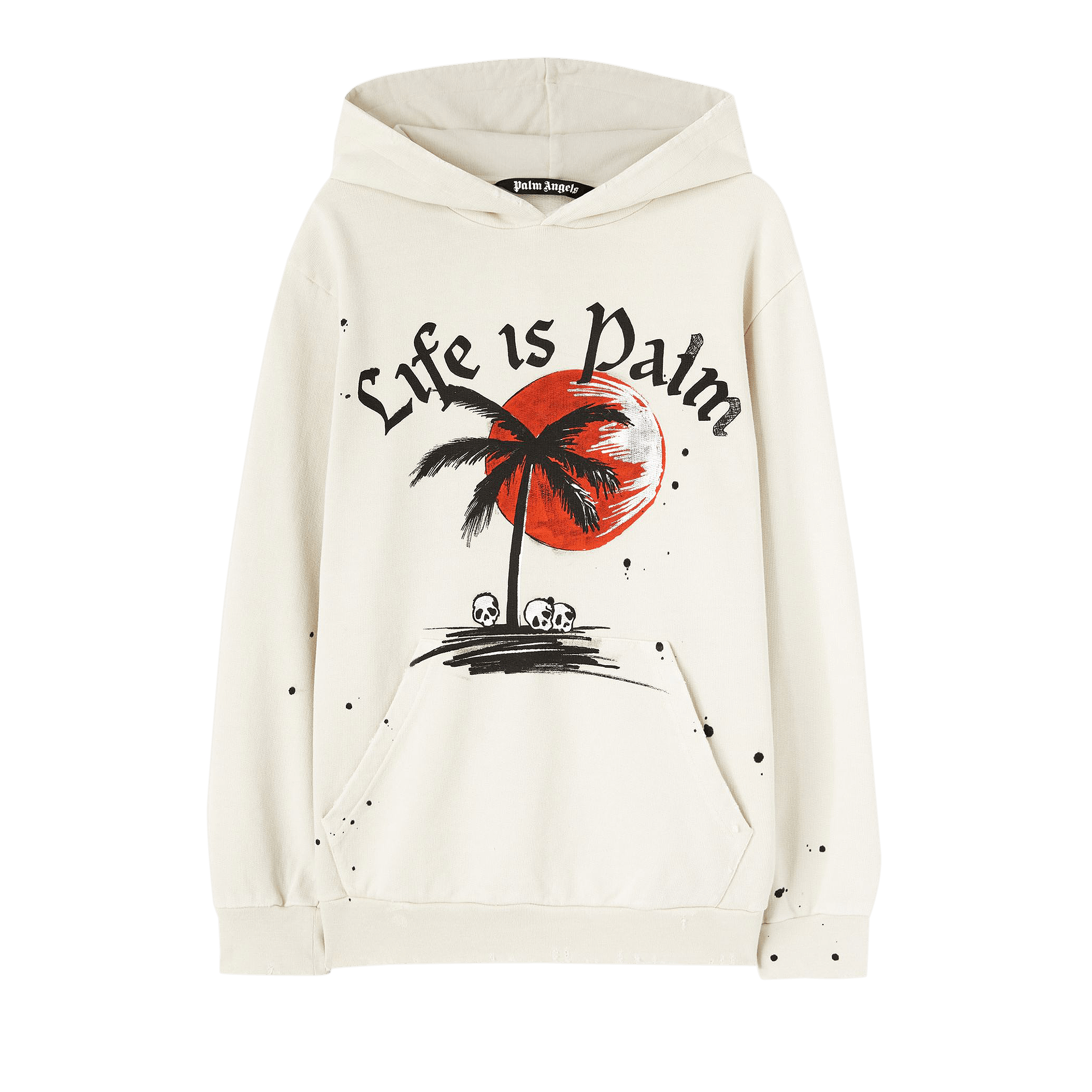 Pre-owned Palm Angels Gd Sunset Palm Hoody 'off White'