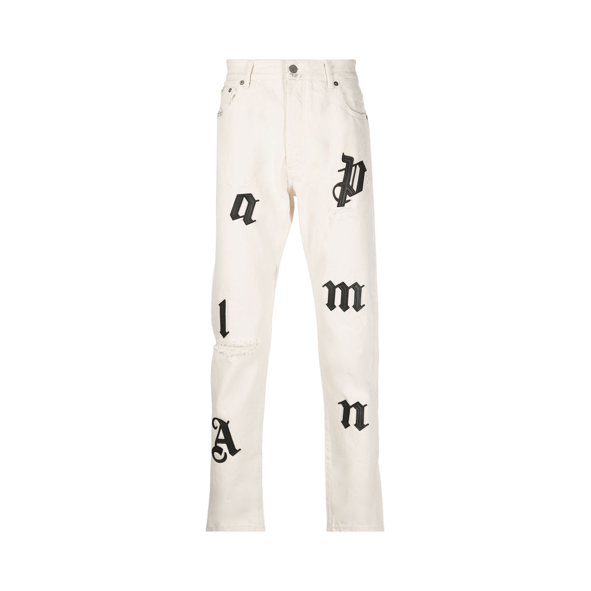 Palm Angels Logo Patch Classic 5 Pocket 'Off White'