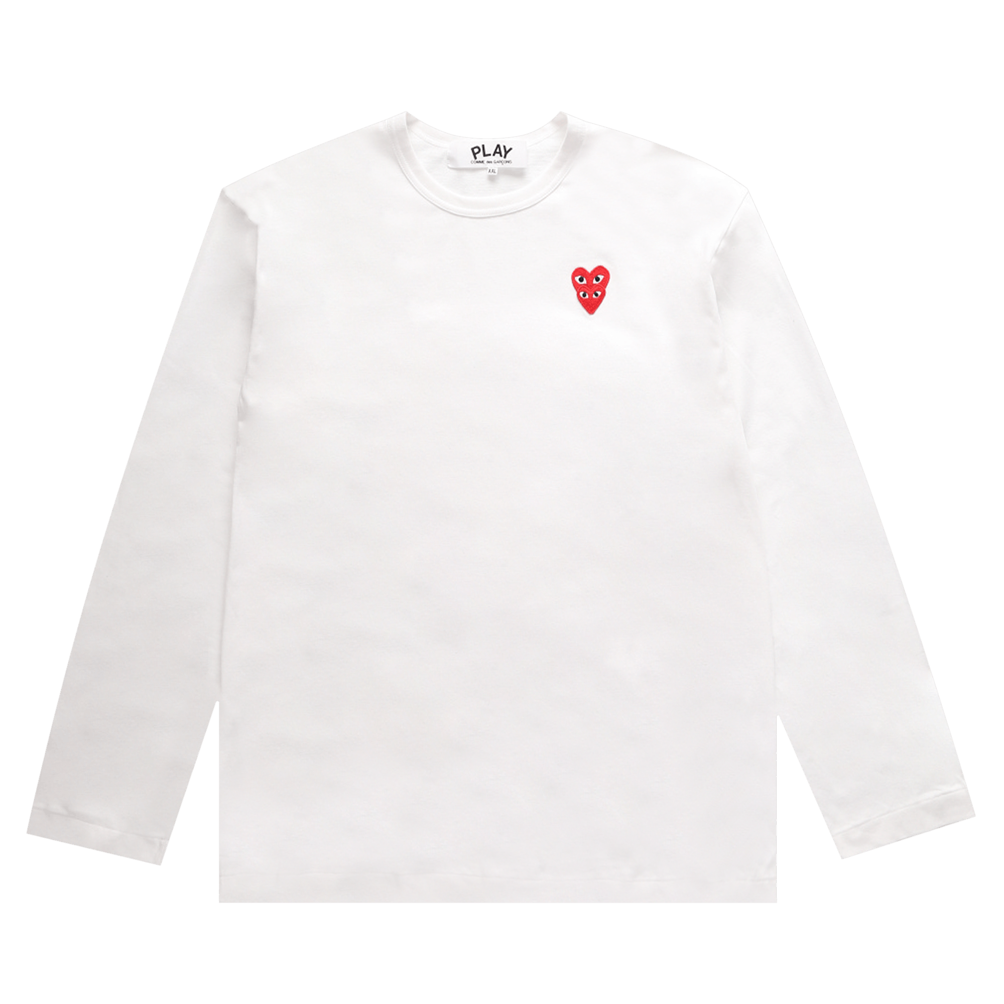 Comme des Garçons PLAY Mini Logo Long-Sleeve Tee 'White'