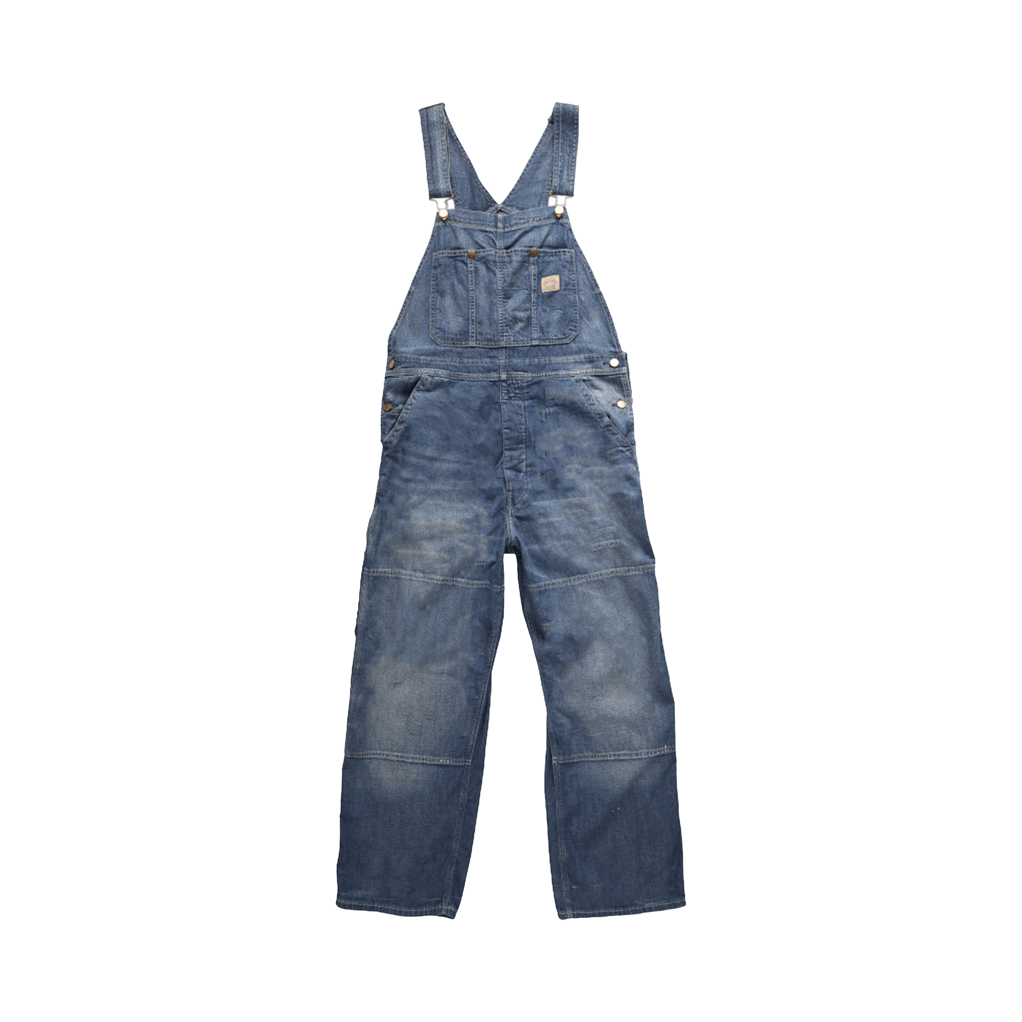 Preowned Polo Ralph Lauren Lightweight Denim Overalls 'milbank' In