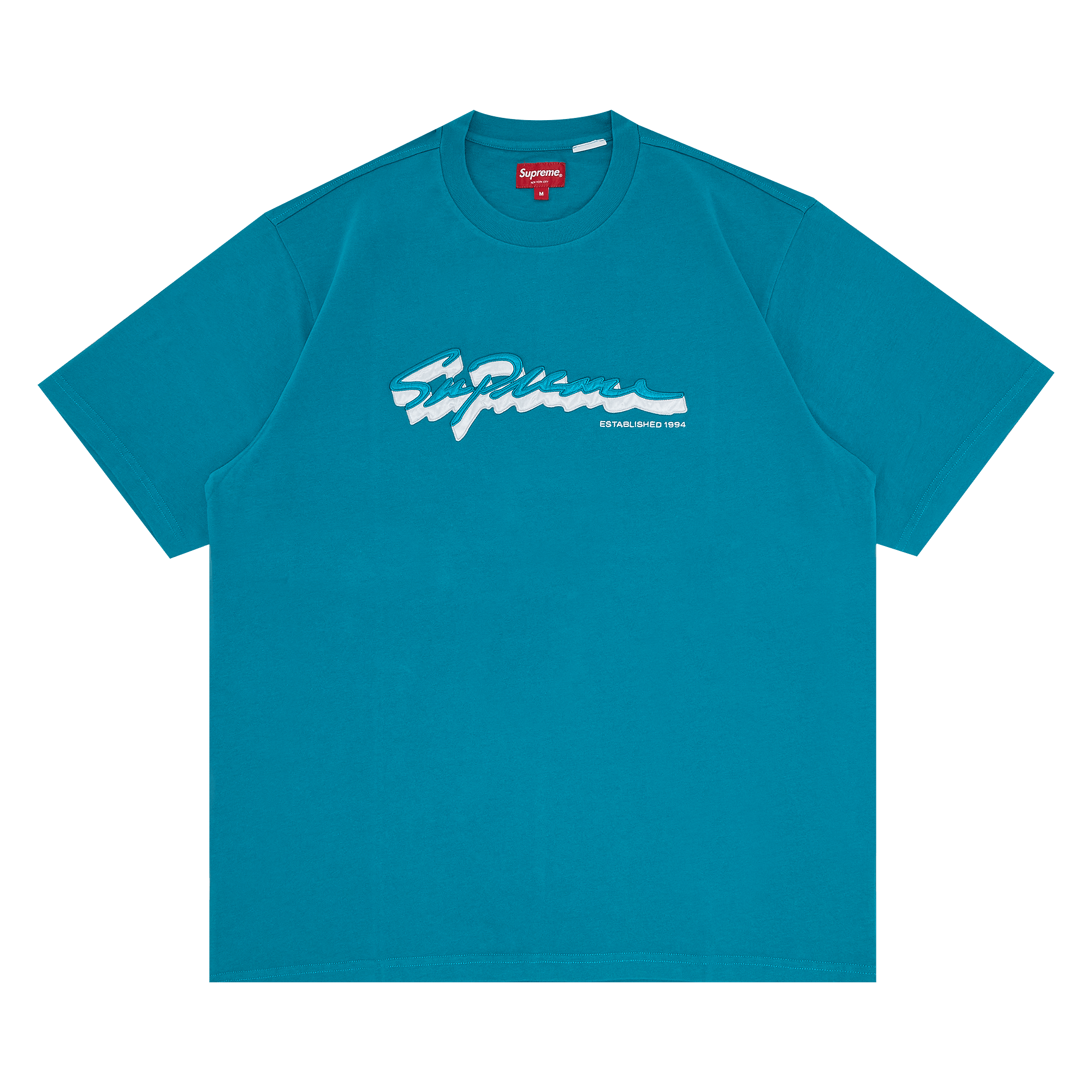 Supreme Shadow Script Short-Sleeve Top 'Teal'
