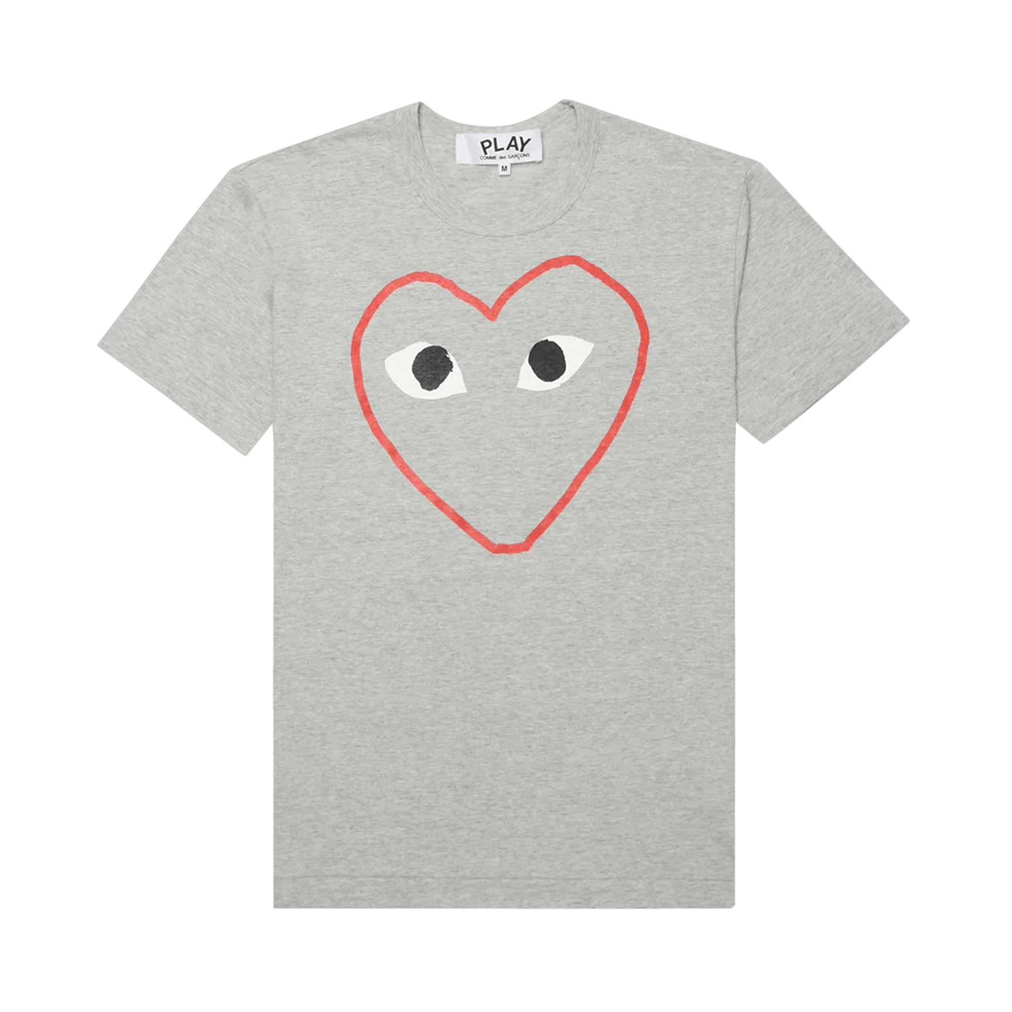 Comme des Garçons PLAY Heart Outline T-Shirt 'Grey'