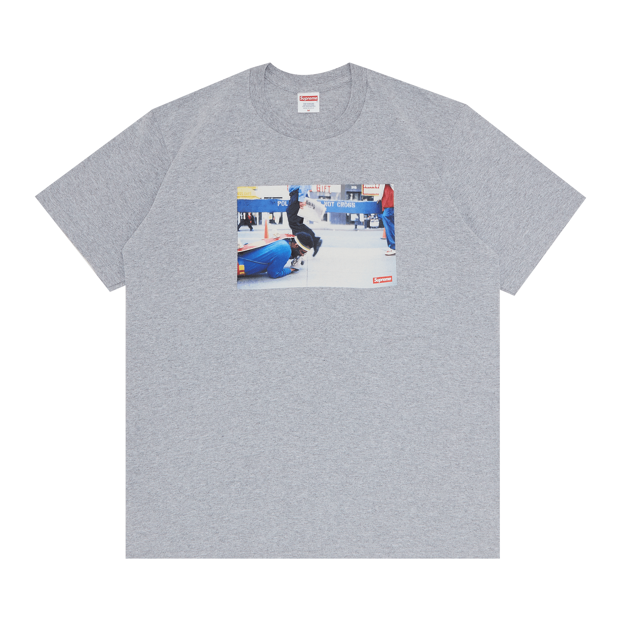Supreme x Pope.L Training Crawl Tee 'Heather Grey'