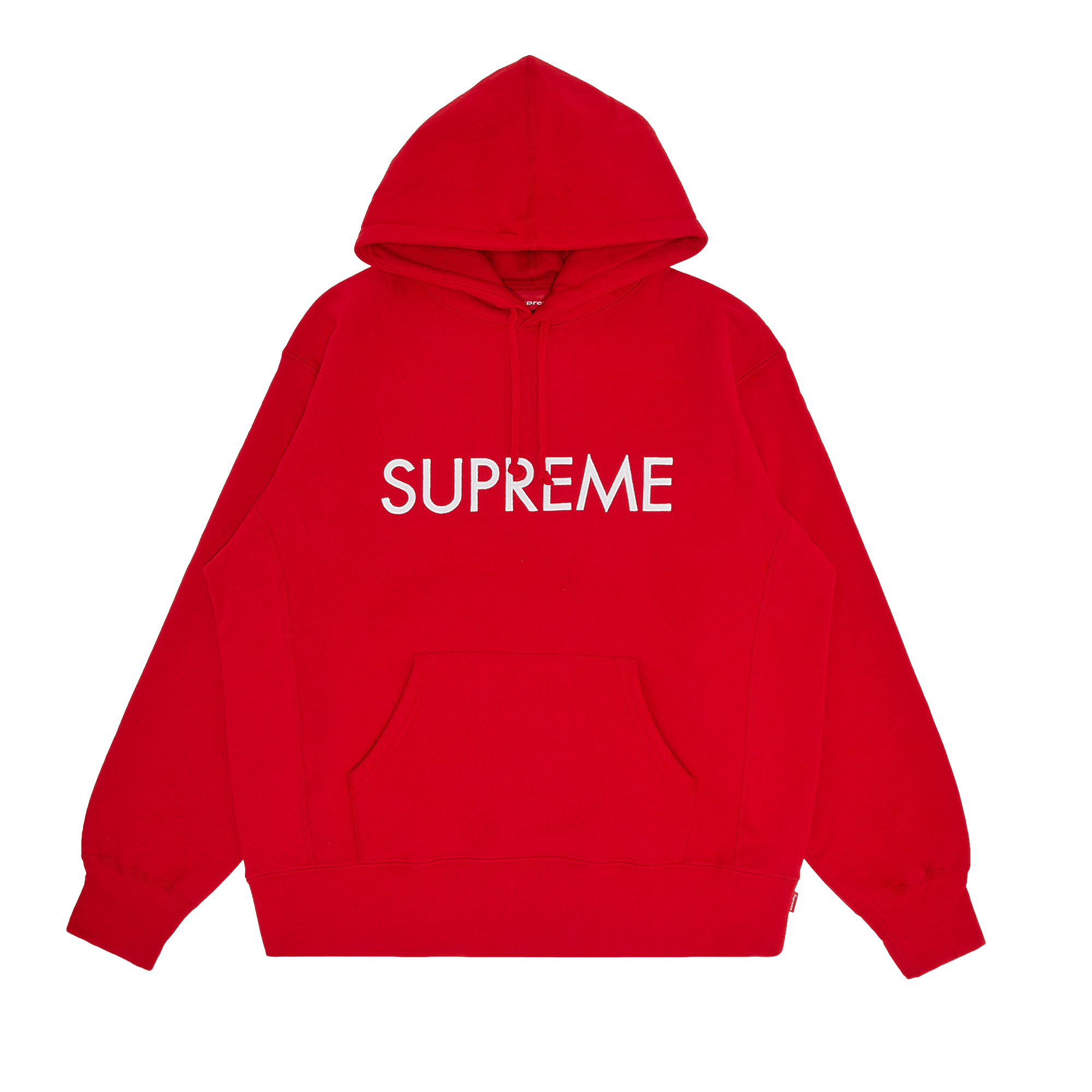 Supreme Capital Hooded Sweatshirt 'Red'