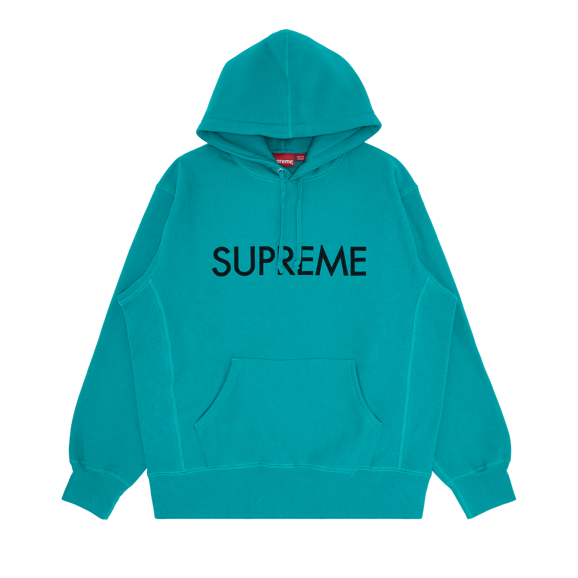 Supreme Capital Hooded Sweatshirt 'Dark Aqua'