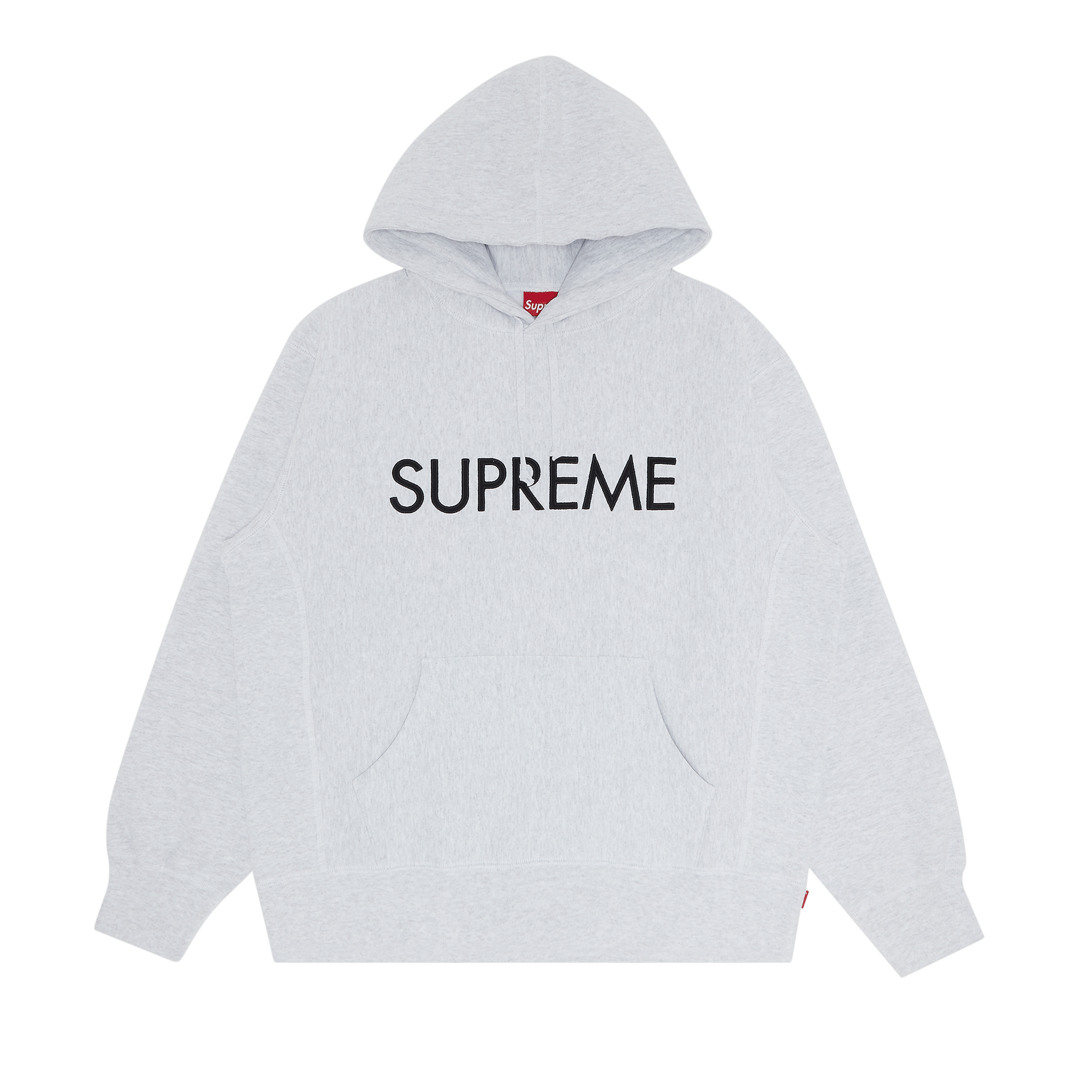 Supreme Capital Hooded Sweatshirt 'Ash Grey'