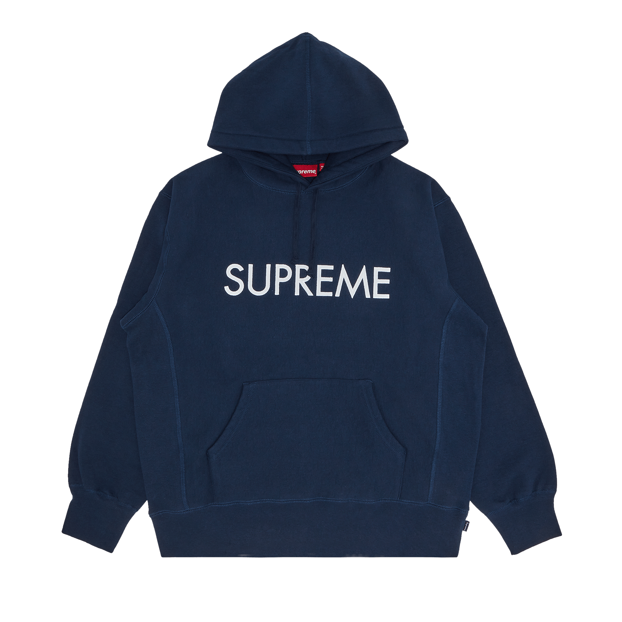 Supreme Capital Hooded Sweatshirt 'Navy'