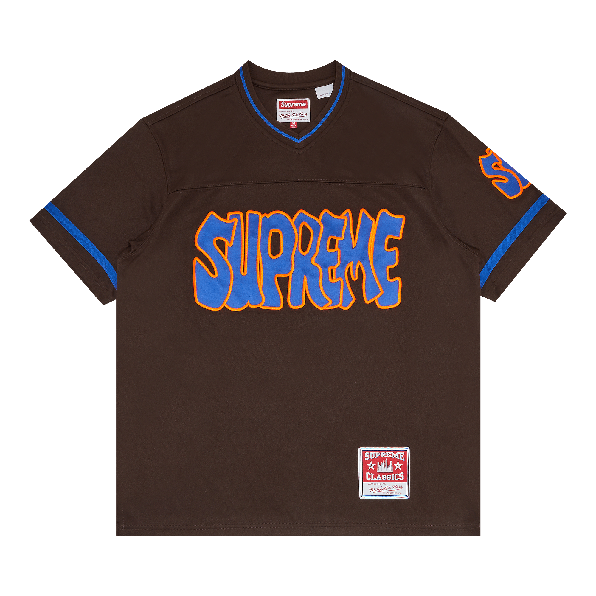 Supreme x Mitchell & Ness Football Jersey 'Brown'