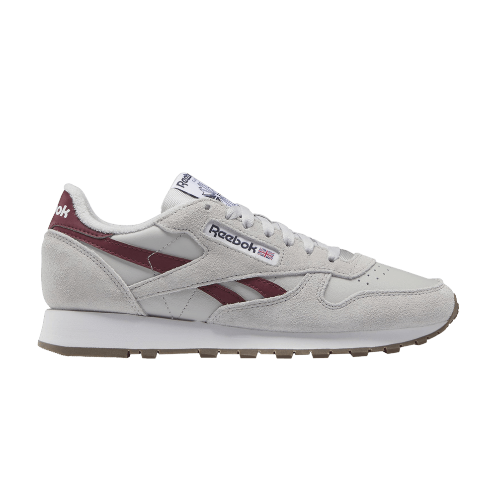 Reebok Classic Leather Grey Classic Burgundy