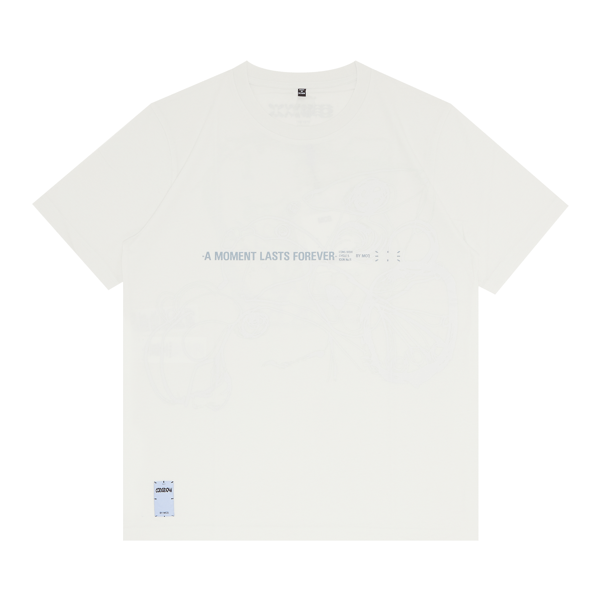 Pre-owned Mcq By Alexander Mcqueen Manifesto T-shirt 'lunar' In Cream