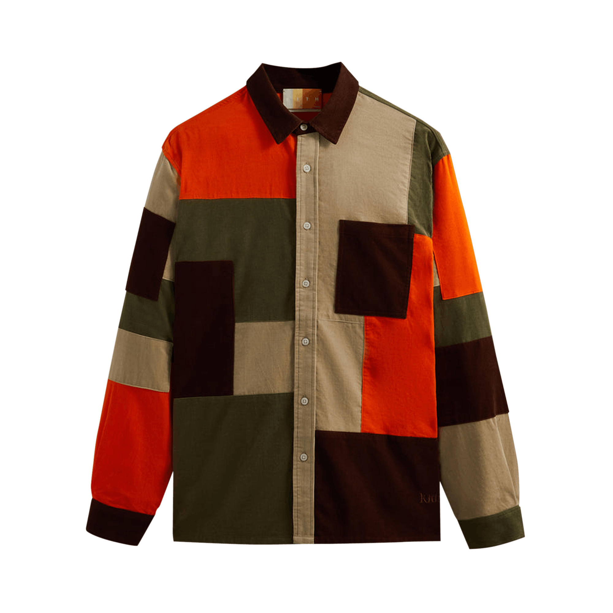 Kith Patchwork Cord Ludlow Shirt 'Pimento'