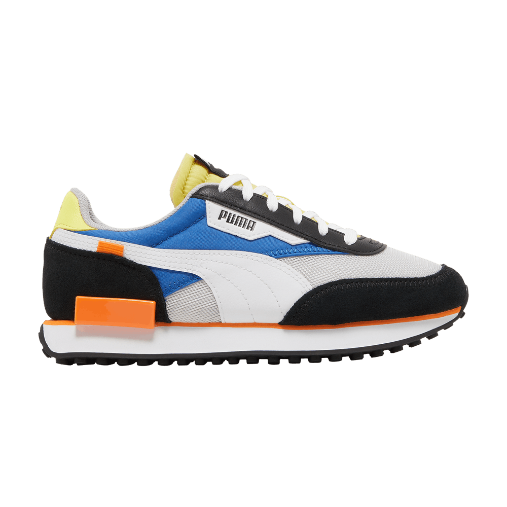Pre-owned Puma Future Rider Splash Jr 'grey Violet Victoria Blue' In White