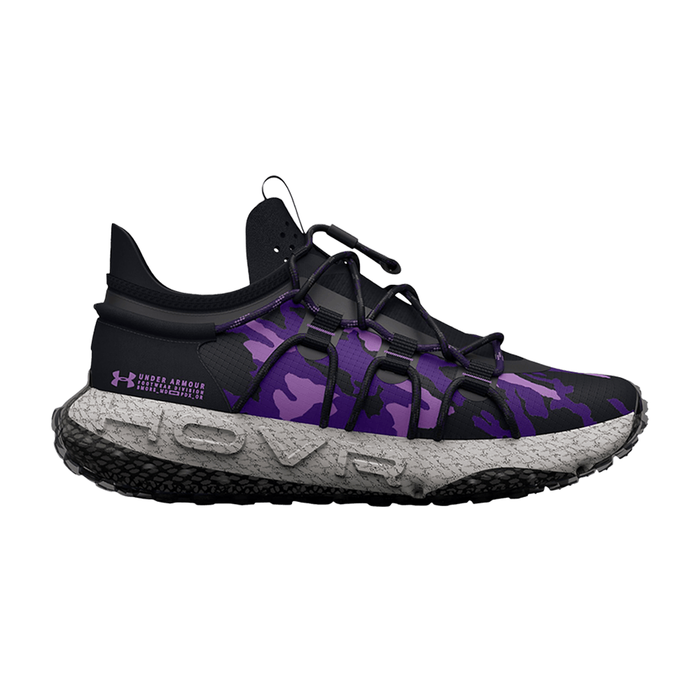 Pre-owned Under Armour Hovr Summit Fat Tire 'black Purple Camo'
