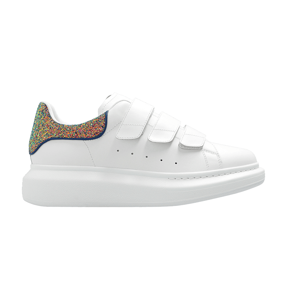 Alexander McQueen Wmns Oversized Triple Strap Sneaker 'White Glitters'