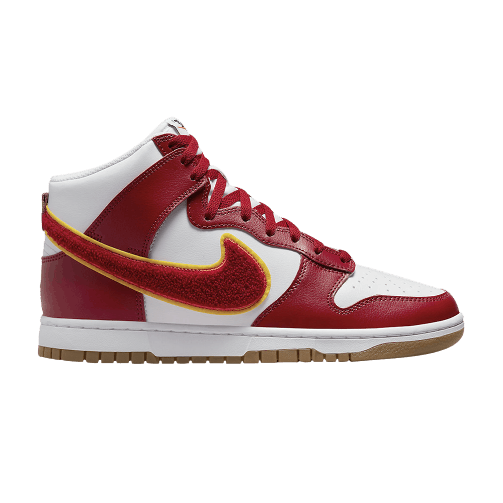 Nike Dunk High 'Chenille Swoosh - Gym Red'