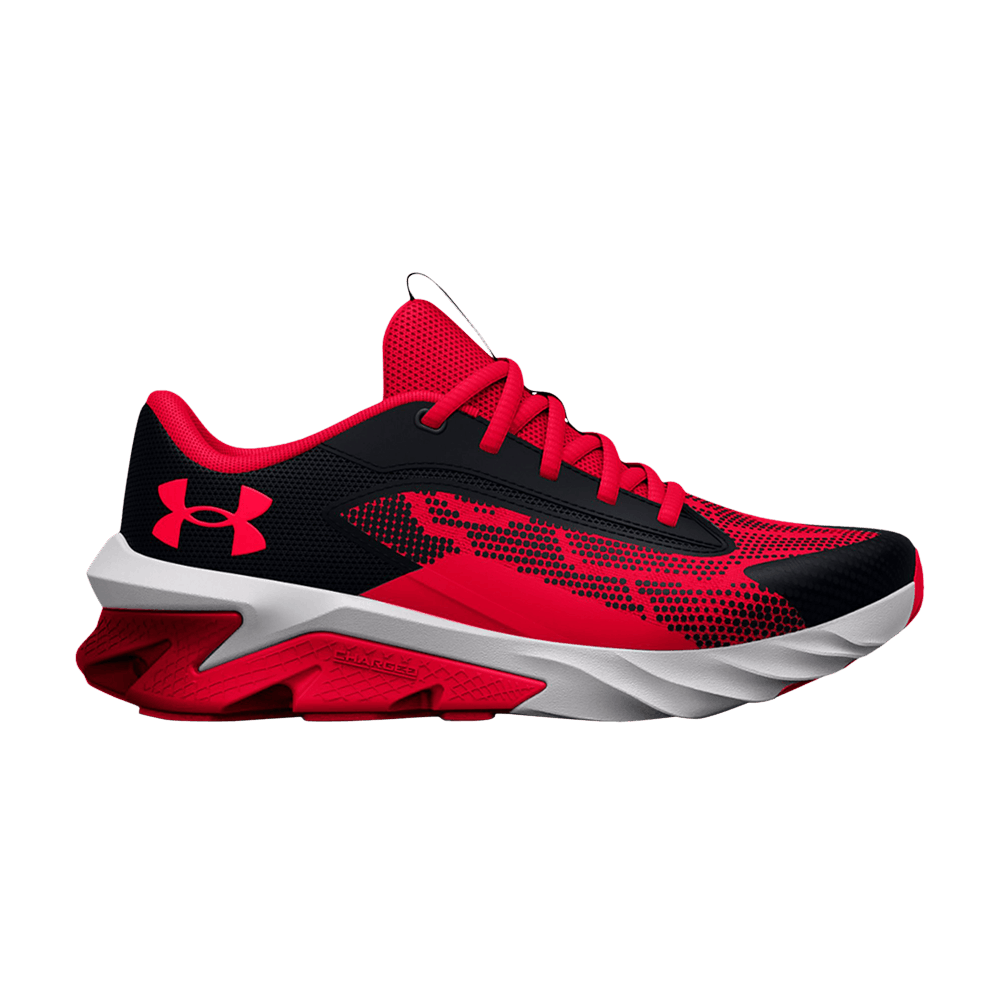 Pre-owned Under Armour Charged Scramjet 4 Gs 'black Red'