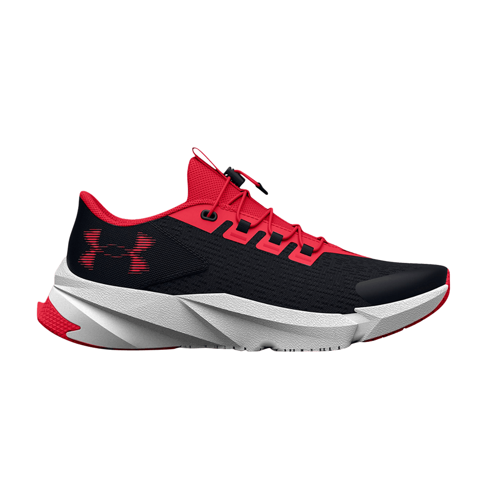 Pre-owned Under Armour Scramjet 5 Gs 'black Bolt Red'